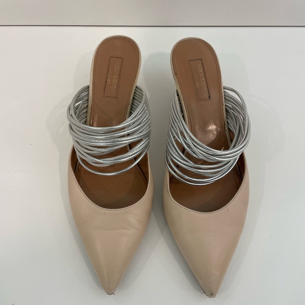 Aquazzura Nude Kitten Heel